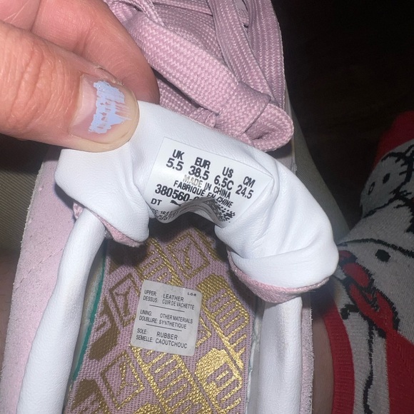 Puma Women's Pink Suede Sneakers - Picture 15 of 16